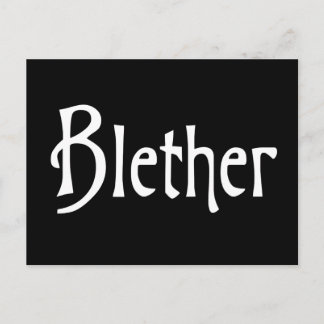 Blether witziger schottischer Slang-Banter-Schotte Postkarte