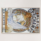 Bleu Deschamps von Alphonse Mucha Puzzle (Horizontal)