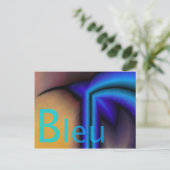 Bleu - Karte postale (Stehend Vorderseite)