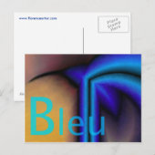 Bleu - Karte postale (Vorne/Hinten)