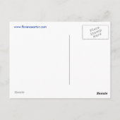 Bleu - Karte postale (Rückseite)
