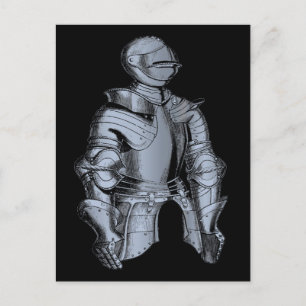 Bleu Knight Postcard Postkarte