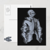 Bleu Knight Postkarte (Vorne/Hinten)