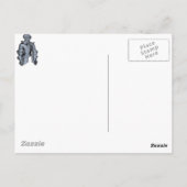 Bleu Knight Postkarte (Rückseite)