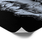 Bleu Knight Print Poster (Ecke)