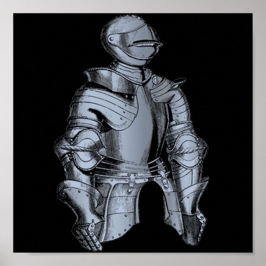 Bleu Knight Print Poster (Vorne)