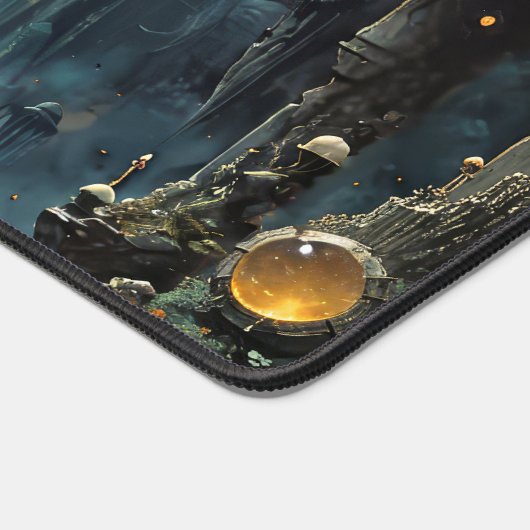 Bleu Mermaid in einer Fantasiewelt Schreibtischunterlage (Ecke)