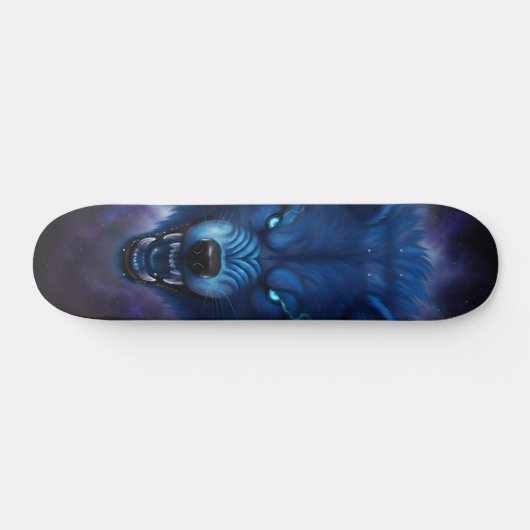 Bleu wolf  Skateboard  (Horizontal)