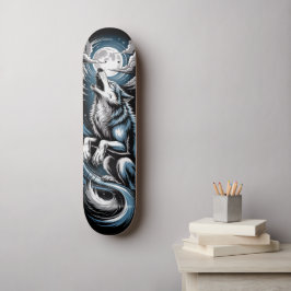 Bleu Wolf Skateboard design
