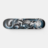 Bleu Wolf Skateboard-Design Skateboard (Horizontal)