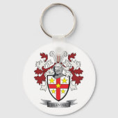Blevins-Familienwappen-Wappen Schlüsselanhänger (Vorderseite)