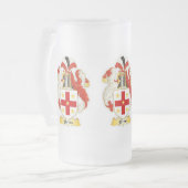 Blevins Familienwappen-Wappenkunde-mattierte Tasse (Vorderseite Links)