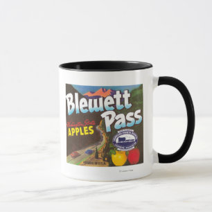 Blewett Pass Apple Label - Cashmere, WA Tasse