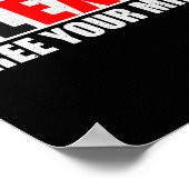 Blexit Black Exit Free Your Mind Conservative Repu Poster (Ecke)