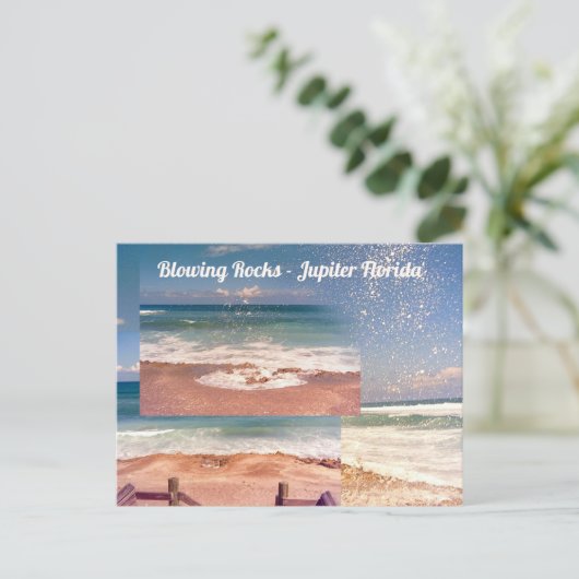 Blflüge Rocks Jupiter FL Fotografie Postkarte (Stehend Vorderseite)