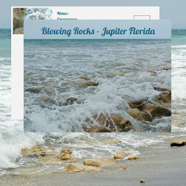 Blflügende Rocks Jupiter Florida Postkarte