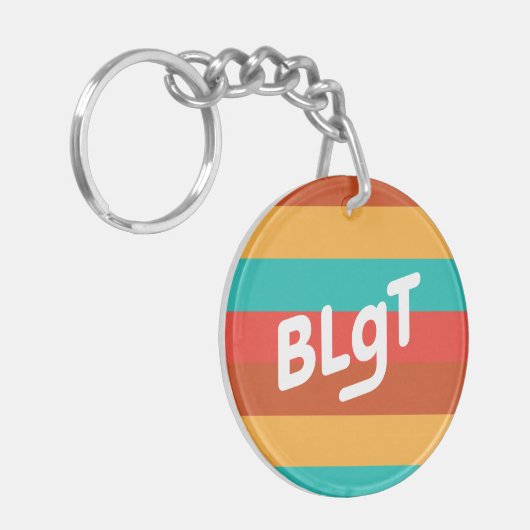 BLgT-Streifenflagge Schlüsselanhänger (Vorderseite links)