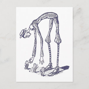 Blib pflückt Blumen Postkarte