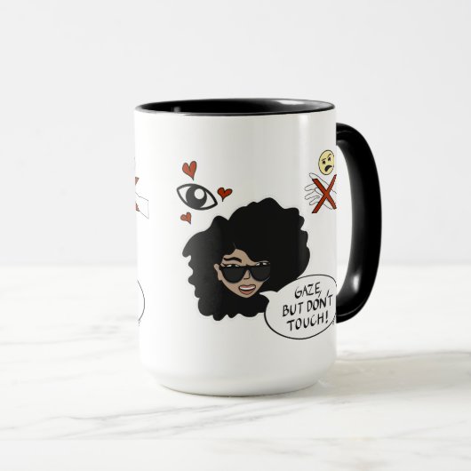 Blick, aber keine Touch Tasse (VorderseiteRechts)