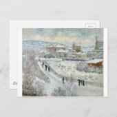 Blick Argentiniens auf den Schnee von Claude Monet Postkarte (Vorne/Hinten)