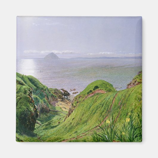 Blick auf Ailsa Craig und die Insel Arran, 1860 Magnet (Vorne)