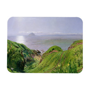 Blick auf Ailsa Craig und die Insel Arran, 1860 Magnet