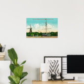 Blick auf Amundsens arktische Steigung Poster (Heimbüro)