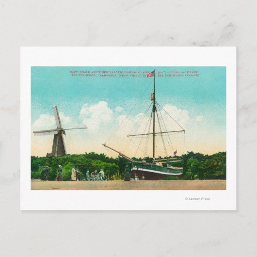 Blick auf Amundsens arktische Steigung Postkarte (Vorderseite)