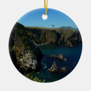 Blick auf Anacapa Island in den Channel Islands Keramikornament
