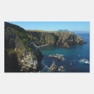 Blick auf Anacapa Island in den Channel Islands Rechteckiger Aufkleber