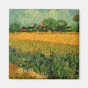 Blick auf Arles mit Schwertlilien von Vincent van Magnet