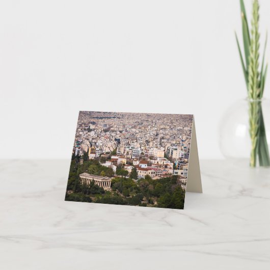 Blick auf Athen Karte (Vorderseite)