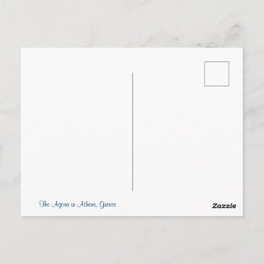 Blick auf Athen Postkarte (Rückseite)