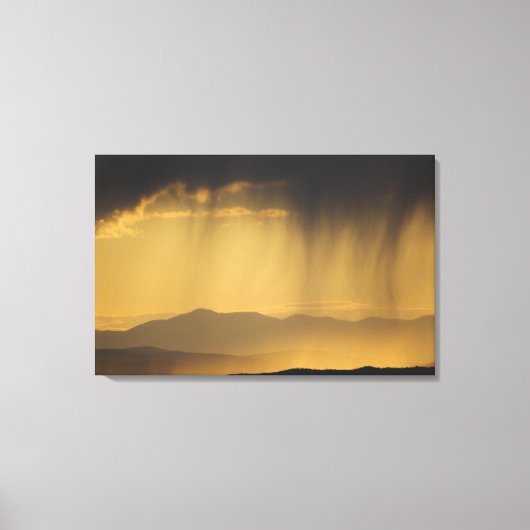 Blick auf aufeinander folgende Hügel am oberen End Leinwanddruck (Vorderseite)