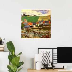 Blick auf Auvers von Vincent van Gogh Poster