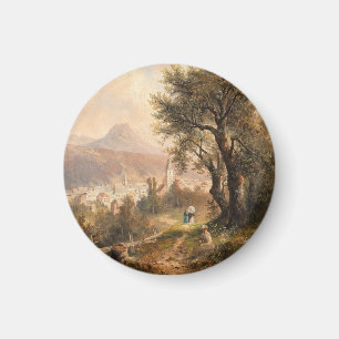 Blick auf Bad Aussee - Emil Barbarini Magnet