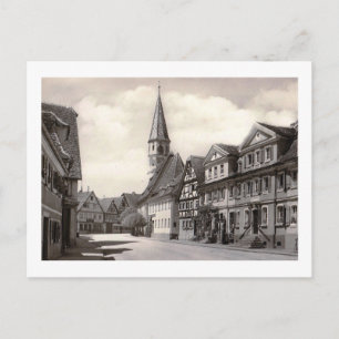 Blick auf Bad Windsheim, Bayern, Deutschland Vinta Postkarte
