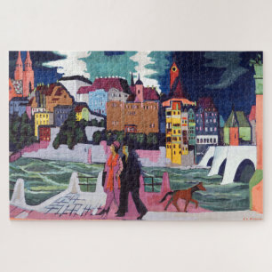 Blick auf Basel und den Rhein Kirchner Puzzle