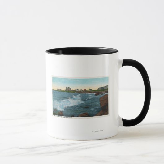Blick auf Bass Rocks Surf Tasse (Rechts)