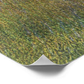 Blick auf Bauer, die mit riesigem Pferd ernten Poster (Ecke)