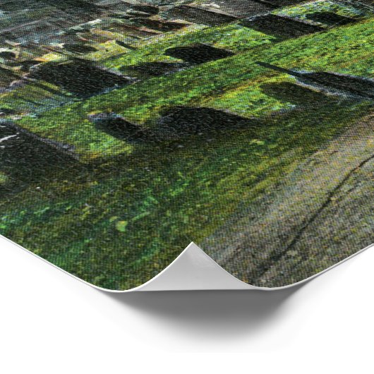 Blick auf Ben Franklins Grabstein Poster (Ecke)