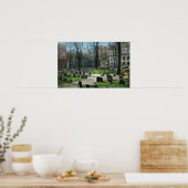 Blick auf Ben Franklins Grabstein Poster (Küche)