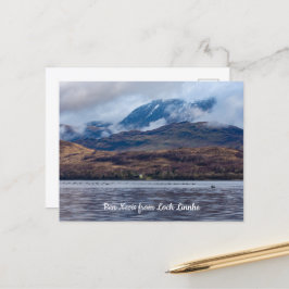 Blick auf Ben Nevis von Loch Linnhe, Schottland Postkarte