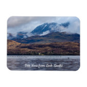 Blick auf Ben Nevis von Loch Linnhe, Scotland Post Magnet (Horizontal)