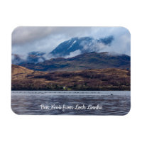 Blick auf Ben Nevis von Loch Linnhe, Scotland Post