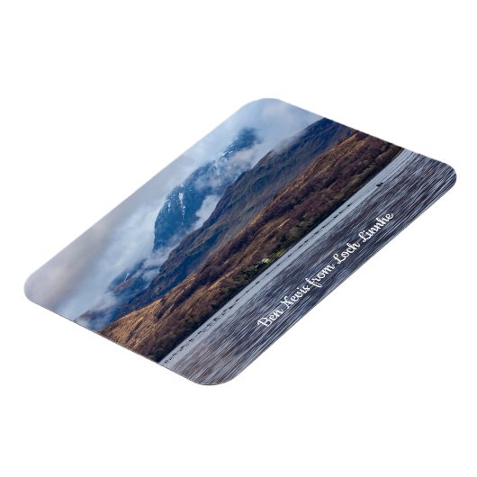 Blick auf Ben Nevis von Loch Linnhe, Scotland Post Magnet (Linke Seite)