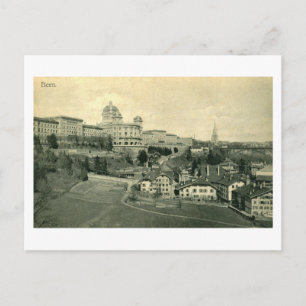 Blick auf Bern Schweiz Vintage Postkarte