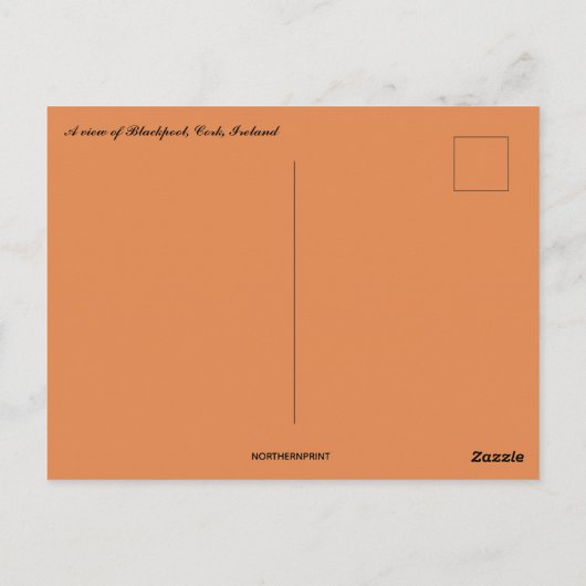 Blick auf Blackpool Cork Irland Postkarte (Rückseite)
