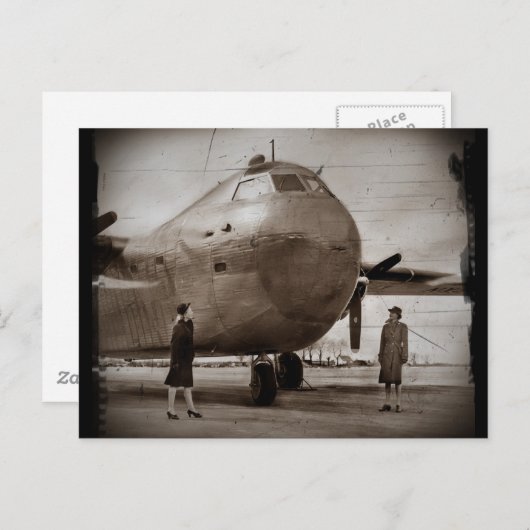 Blick auf Bomber Postkarte (Vorne/Hinten)