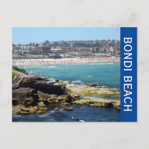 Blick auf Bondi Beach Postkarte